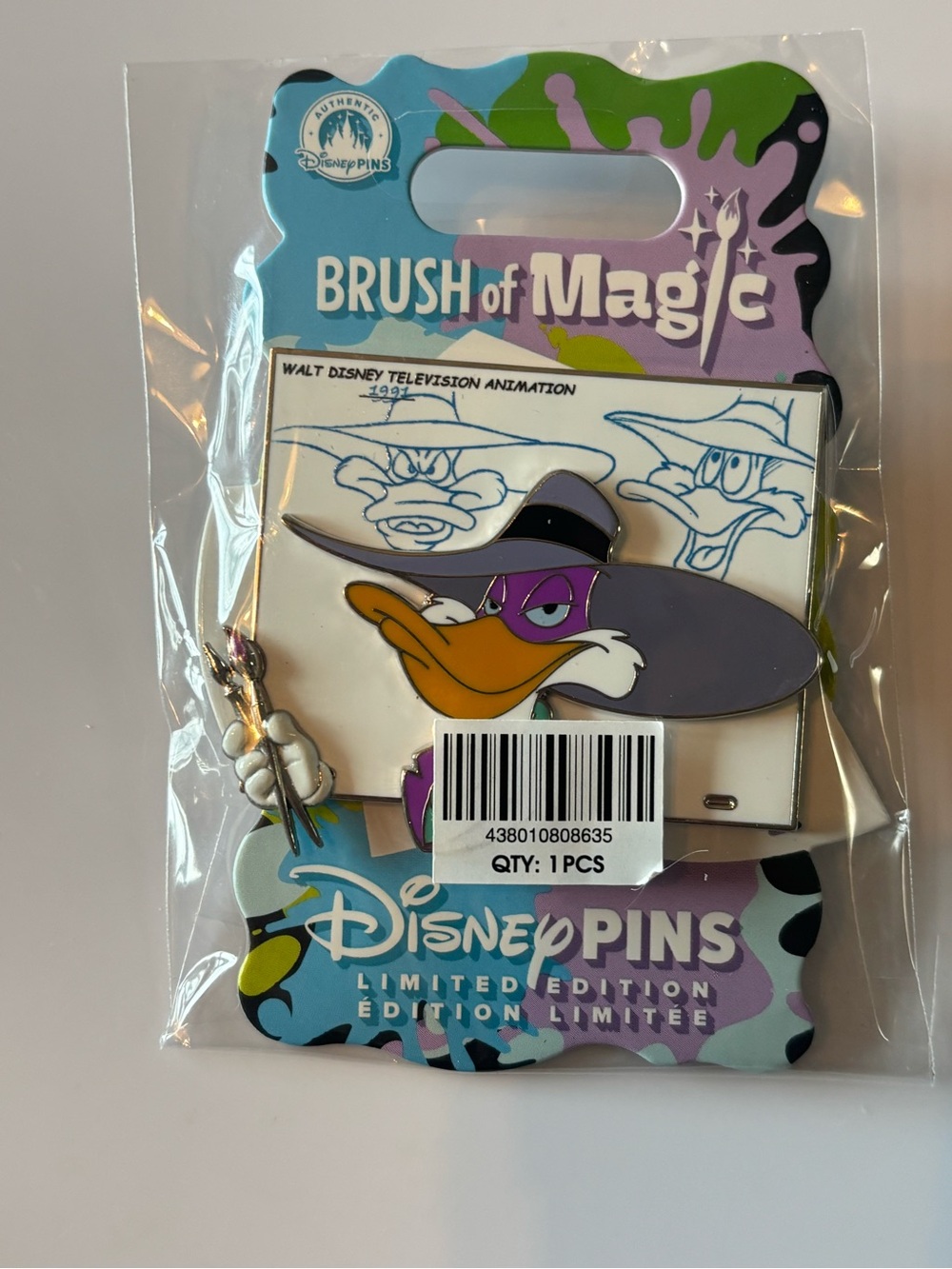 Darkwing Duck Pin – Brush of Magic – Limited Edition 3,250